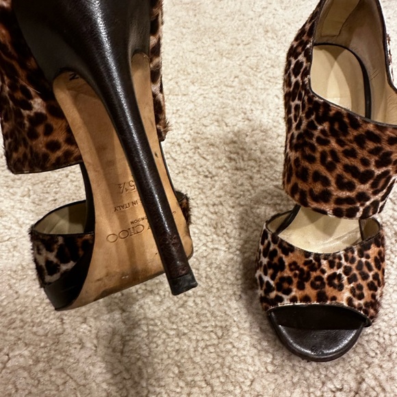Jimmy Choo Leopard Heels Size 35.5 - Picture 6 of 6